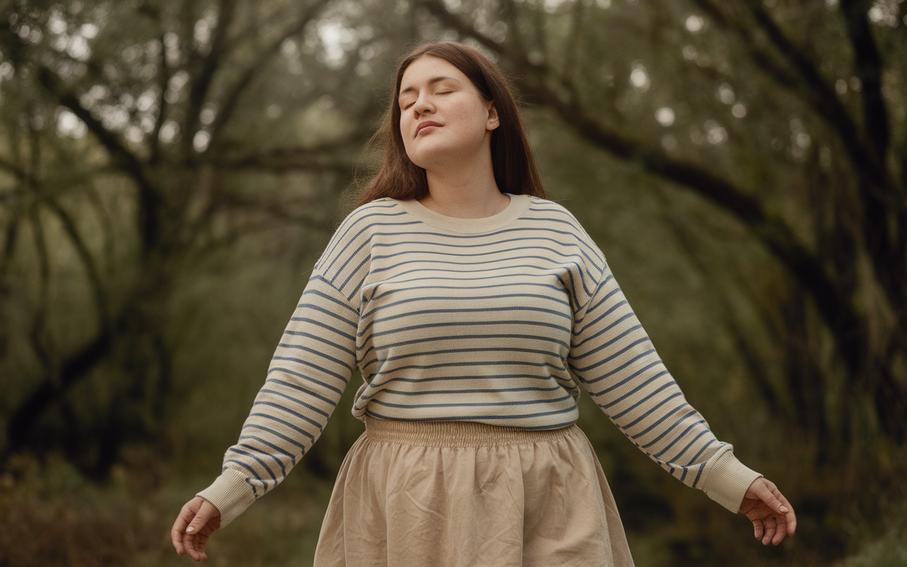 Robe portefeuille pour morphologie O avec taille marquée